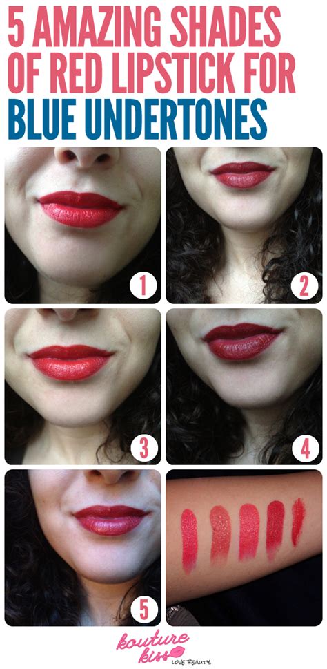 red lipstick blue undertones